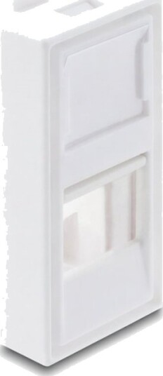 Delock Easy 45 H moduldeksel for keystone 1 port hvit