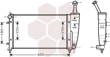 VAN WEZEL 17002300 Radiator motorkjøling