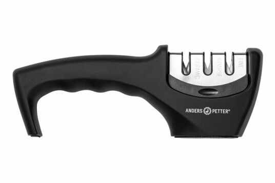 Anders Petter Classic knivsliper 21x7,5 cm svart/rustfritt stål Anders Petter Classic knivsliper 21x7,5 cm svart/rustfritt stål