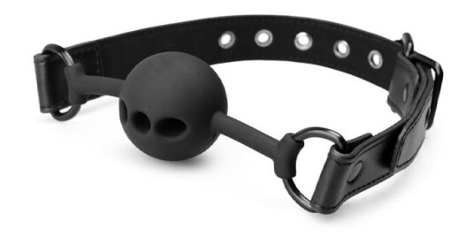 Bedroom Fantasies Bedroom Fantasies Breathable Silicone Ball Gag BF016BLK Bedroom Fantasies Bedroom Fantasies Breathable Silicone Ball Gag BF016BLK