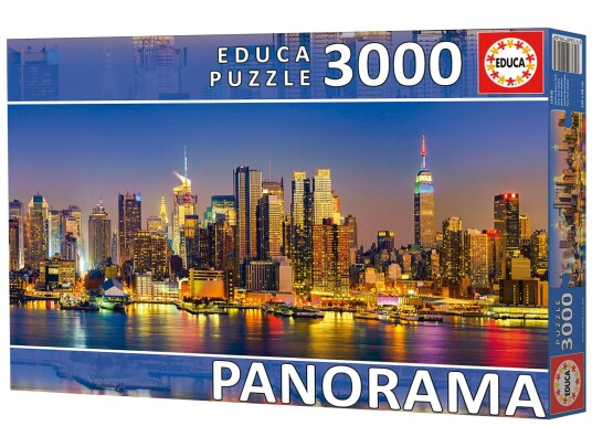Educa New York Skyline Panorama Series Puslespill 3000 Brikker