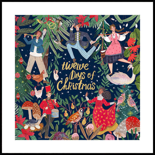 Twelve Days of Christmas Plakat Plakat / 70x70cm