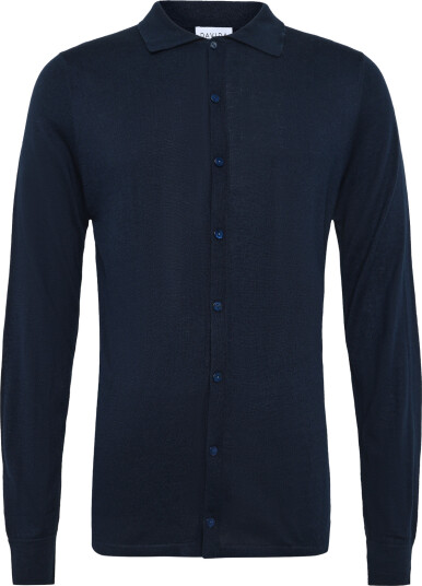 Davida Cashmere | Man Fine Knit Classic Shirt | M