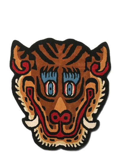 Bongusta Tiger Face Rug Big - Multi/patterned - ONE SIZE 100 cm Bongusta Tiger Face Rug Big - Multi/patterned - ONE SIZE 100 cm