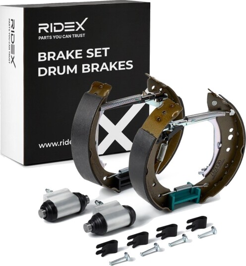 Bremsesett, trommebremse RIDEX 3859B0340