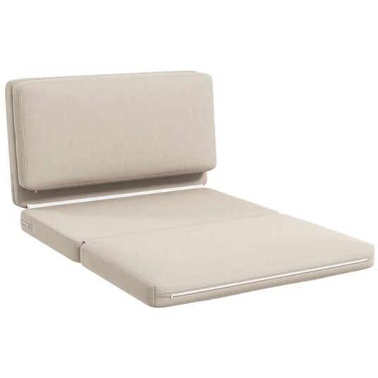 Northio Gulvsofa 3-i-1 sammenleggbar sovesofa med fløyelslook polstret kan holde opptil 240 kg for soverom stue beige