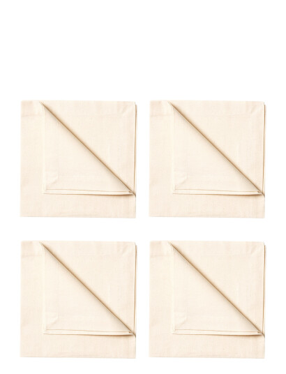 LINUM Robert Napkin 4 Pack   Cream   