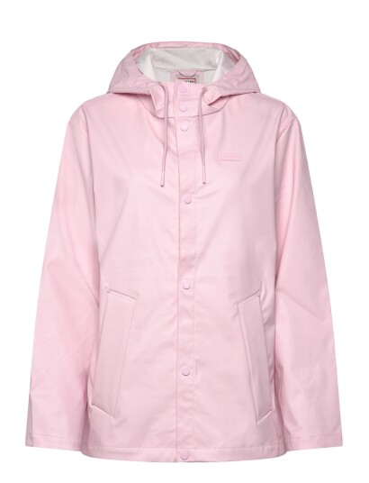 Hunter Izzy Pu Hooded Jacket   Pink   M