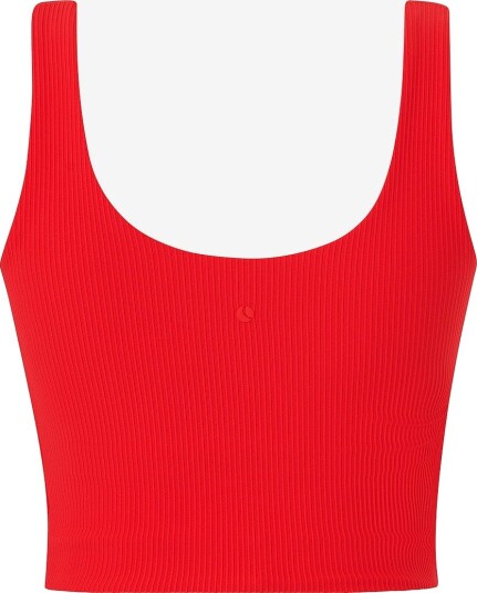 Björn Borg - Treningstopp Studio Ribbed V-Neck Top - Rød Björn Borg - Treningstopp Studio Ribbed V-Neck Top - Rød