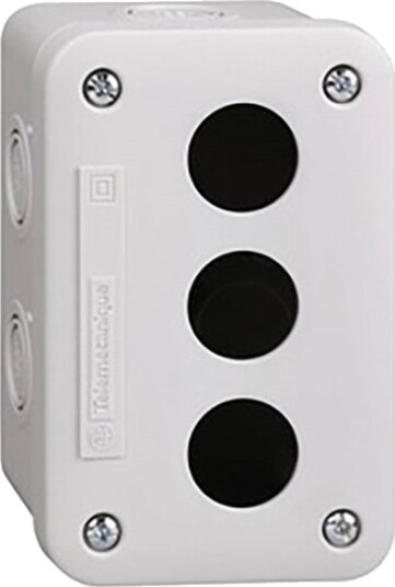 Schneider Electric Xal E Tom Kontrollboks Lysegrå 3 Utskjæringer Ip54 For Xb7 O 22Mm Xale3