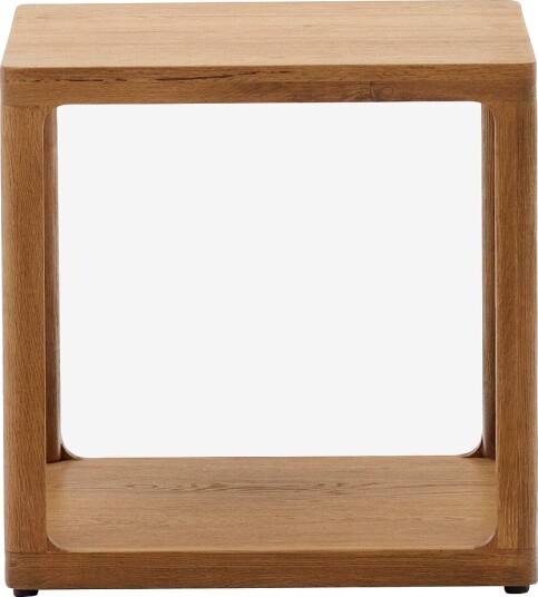 Kave Home Sidebord massiv eik Maymai 50 x 50 cm Brun