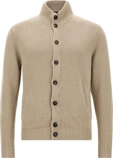 Zanone Herre Strikkevarer Beige L,