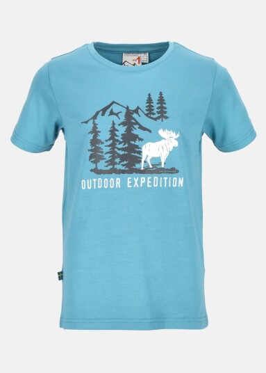 Swedemount Forest Tee JR River Blue Elk 110 T-shirts