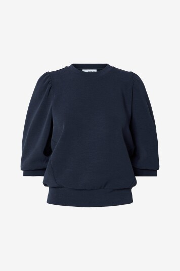 Selected FEMME   Collegegenser slfTenny 3/4 Sweat Top   Blå