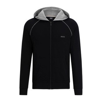 BOSS Mix and Match Hooded Jacket Svart bomull Large Herre BOSS Mix and Match Hooded Jacket Svart bomull Large Herre
