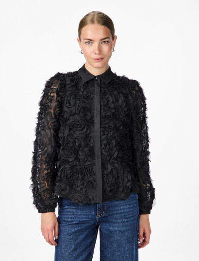 YAS Yasroso Ls Shirt - Show - Black - 34