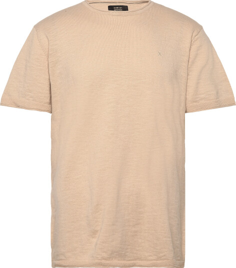 Clean Cut Copenhagen Thomas Knitted T Shirt   Cream   XXXL