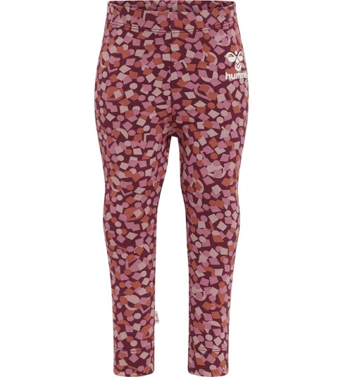 Hummel Leggings hmlKonfetti Windsor Wine 56 Leggings Lilla Rosa