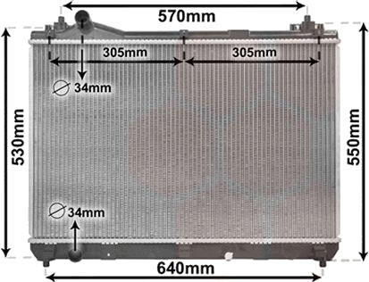 VAN WEZEL 52002104 Radiator motorkjøling