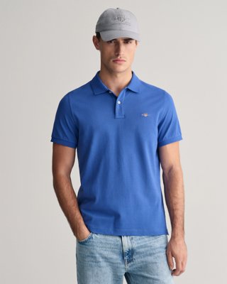Klassisk piquéskjorte i regular fit RICH BLUE XL