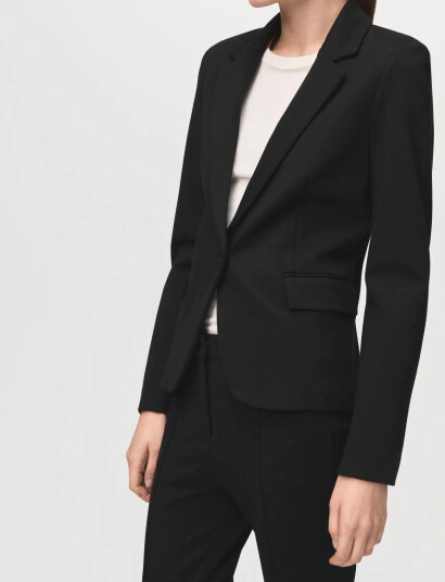Mango Fitted Suit Blazer Black 42