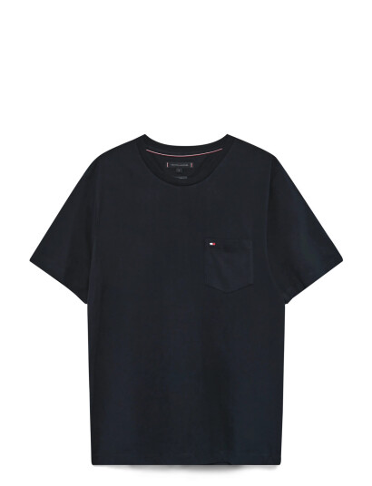 Tommy Hilfiger Essential Solid Pocket Tee - Navy - XL