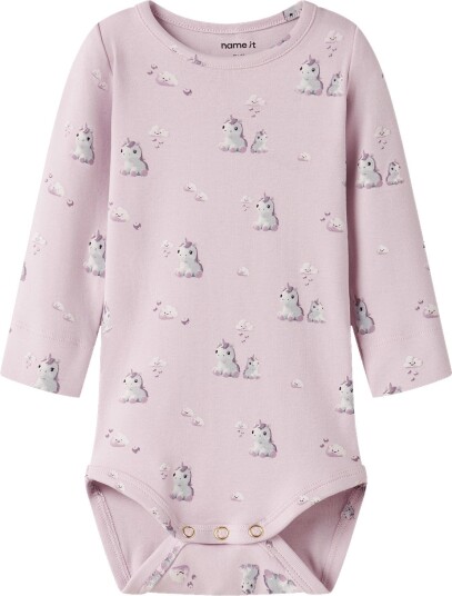 Name It Nbfodele Body 80 Light Lilac i Økologisk Bomull Name It Nbfodele Body 80 Light Lilac i Økologisk Bomull