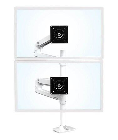Ergotron LX Dual Stacking Arm Tall Pole (White)