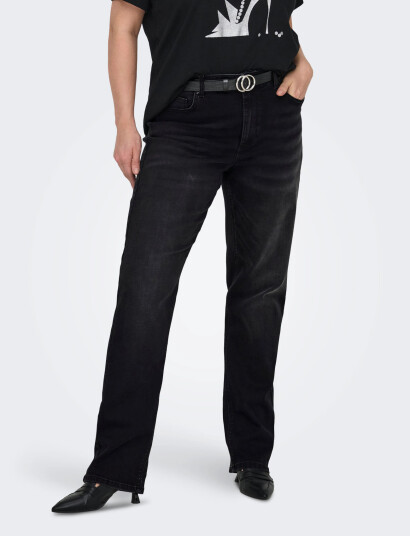 ONLY Carmakoma Carwilly Hw Straight Dnm Rea1099 Noos - Black - 42 x 32
