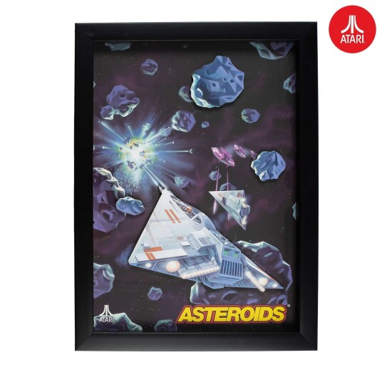 Thumbsup Official Atari 3D Wall Art   Asteroids Collection