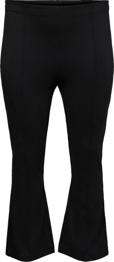 Vero Moda Curve Jerseybukser vmcSandina HW Kick Flare Svart