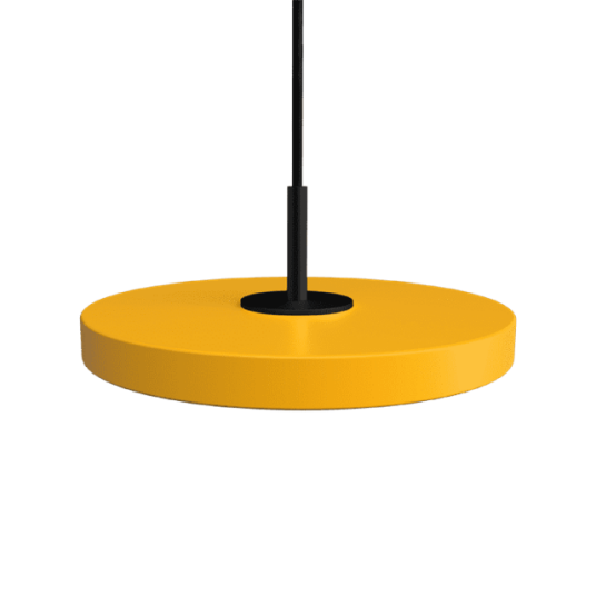 Umage Asteria Micro Taklampe Med Dimmer Saffron Gul/ Sort Topp Umage Asteria Micro Taklampe Med Dimmer Saffron Gul/ Sort Topp