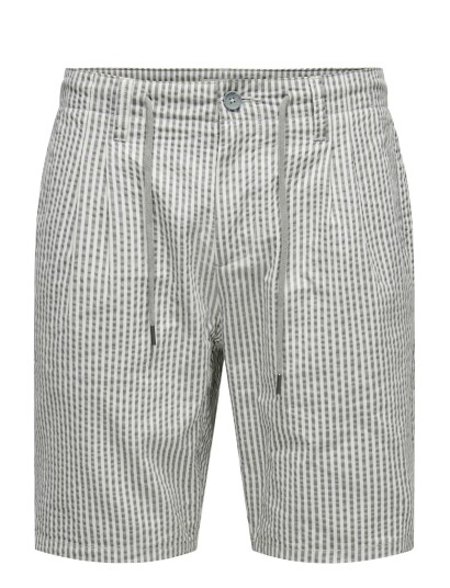 ONLY & SONS Onsleo Life 0009 Seersucker Shorts Noos Grey M