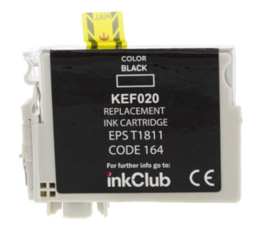 inkClub KEF020 Blekkpatron, erstatter Epson 18XL, svart, 470 sider