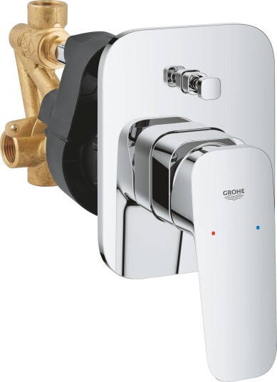 Grohe Cubeo 1017760000 Innbyggingsboks for badekar og dusj Krom, Baderom