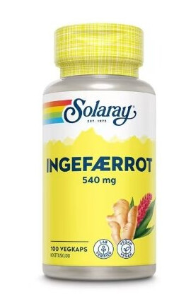 Solaray Ingefærrot org veg 100 Kapsler