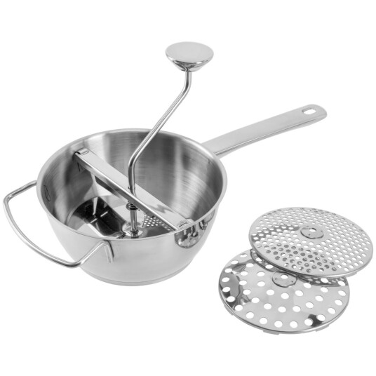 PULSIVA Matmølle Squirl i rustfritt stål; 20x42.7x19.5 cm (ØxLxH); Sølvfarge