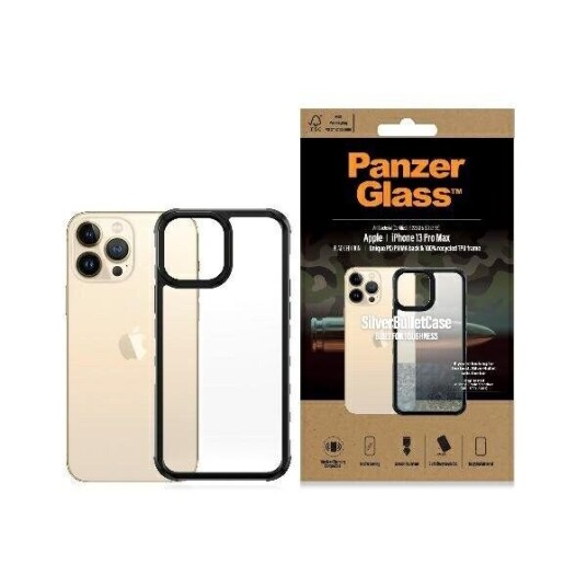 Panzerglass Clearcasecolor Limited Edition Bakdeksel til Apple iPhone 13 Pro Max med 60% Resirkulert Materiale - Jordbær Panzerglass Clearcasecolor Limited Edition Bakdeksel til Apple iPhone 13 Pro Max med 60% Resirkulert Materiale - Jordbær