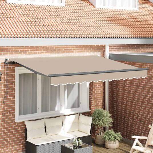 vidaXL Innvendbar Markise Beige 250 x 200 cm stoff