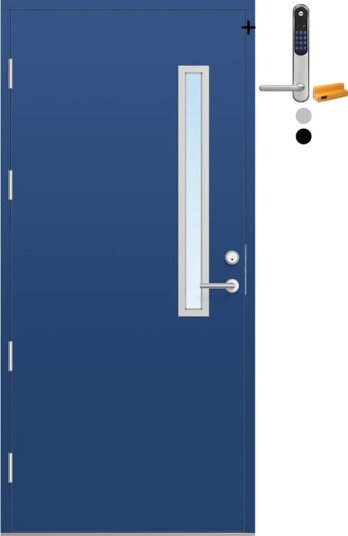 Ytterdør Bygg1 Fjell 12 Klarglass med Yale Doorman Classic Home Ytterdør Bygg1 Fjell 12 Klarglass med Yale Doorman Classic Home