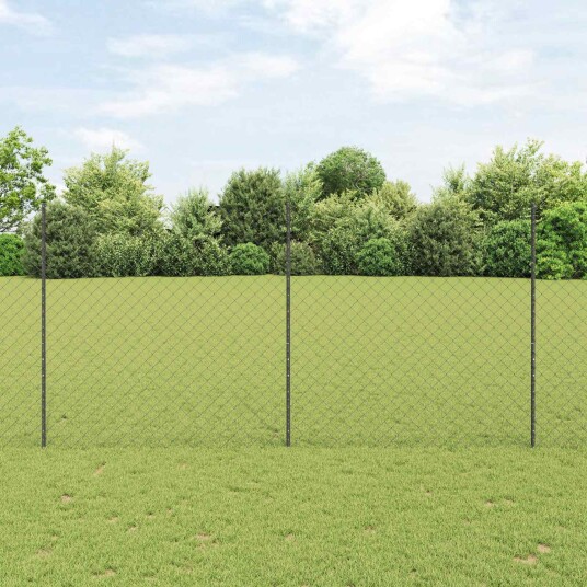 Gjerde med innlegg. Grå 1.6 x 10 m Stål