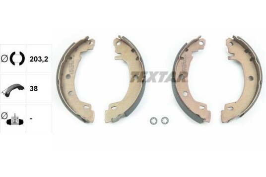 Bremsesko sett TEXTAR 91049500