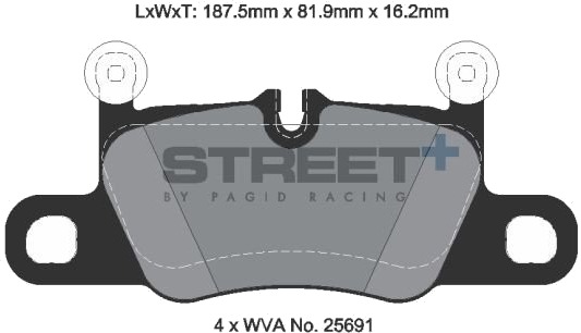 PAGID Racing T8275SP2001 Bremseklosser PAGID Racing T8275SP2001 Bremseklosser