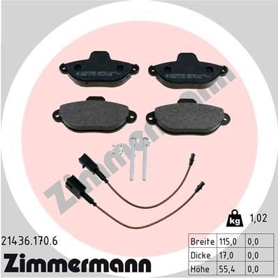 Bremseklosser ZIMMERMANN 21436.170.6