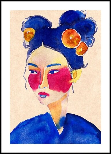 Asian Girl Plakat / 50x70cm