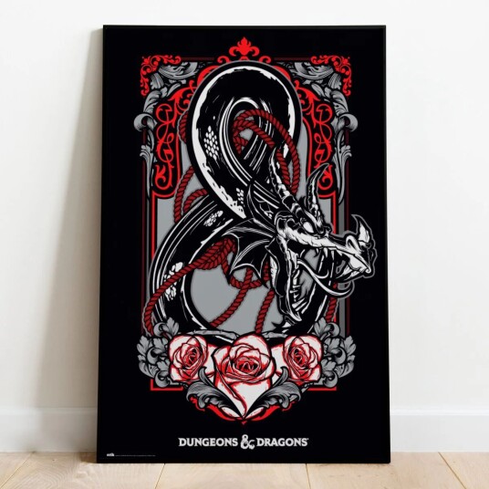 Dungeons and Dragons Plakat Rose Dragon - 91,5 x 61 cm Dungeons and Dragons Plakat Rose Dragon - 91,5 x 61 cm