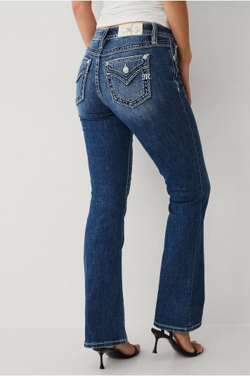 Miss Me Jeans Cleo Stitched Bootcut Jeans Blå Miss Me Jeans Cleo Stitched Bootcut Jeans Blå