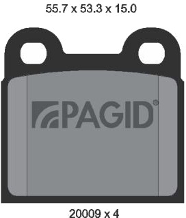 PAGID T0455N Bremseklosser