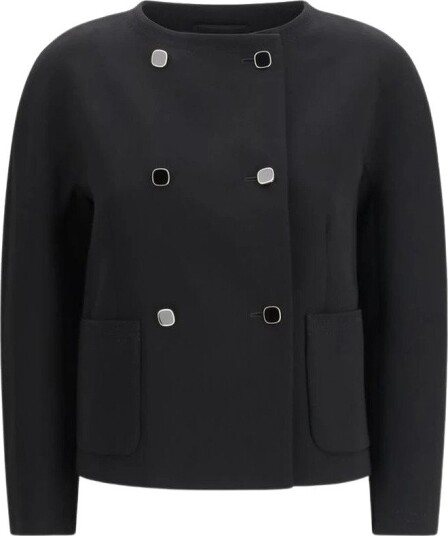 Max Mara Dame Jakker Svart L, Max Mara Dame Jakker Svart L,
