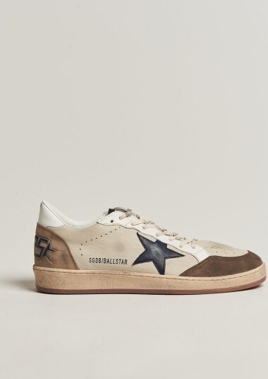Golden Goose Ball Star Sneakers Cream/Grey Golden Goose Ball Star Sneakers Cream/Grey
